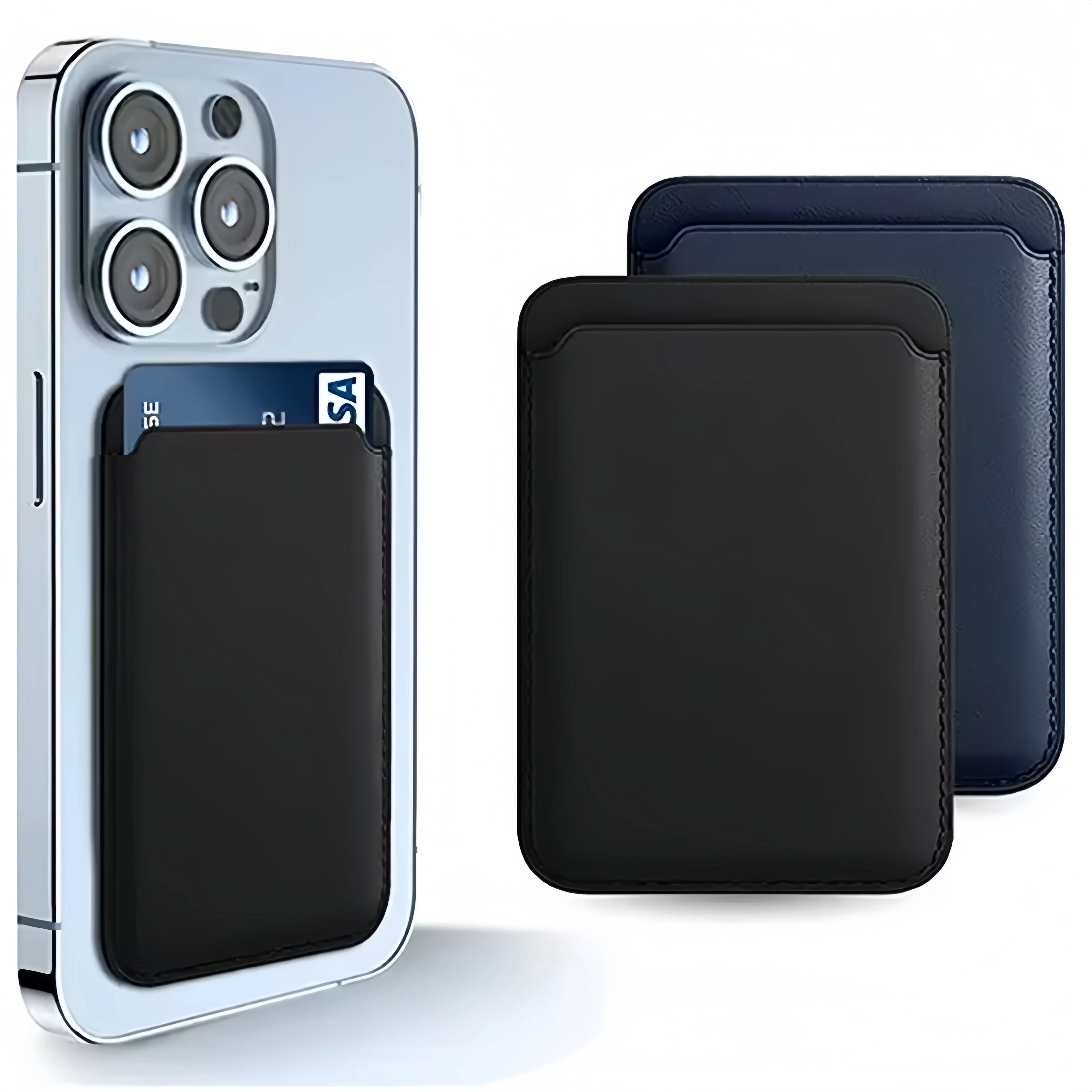 Leather Wallet Case Holder For iPhone 16 Pro Max Magsafe Magnetic Wallet Leather Compatible For iPhone 15 14 13 12  Accessories