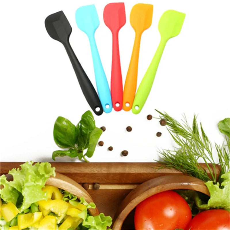 Heat Resistant Integrate Handle Silicone Spoon Scraper Kitchen Utensil Turners Spatula Pan Spatula Cake Kitchen Cooking Tool