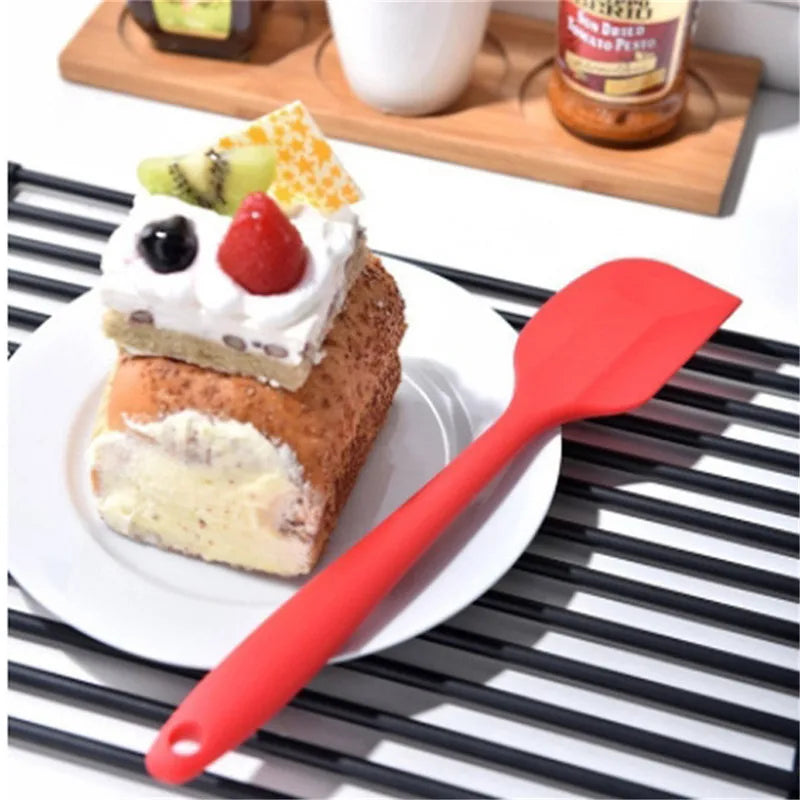 Heat Resistant Integrate Handle Silicone Spoon Scraper Kitchen Utensil Turners Spatula Pan Spatula Cake Kitchen Cooking Tool