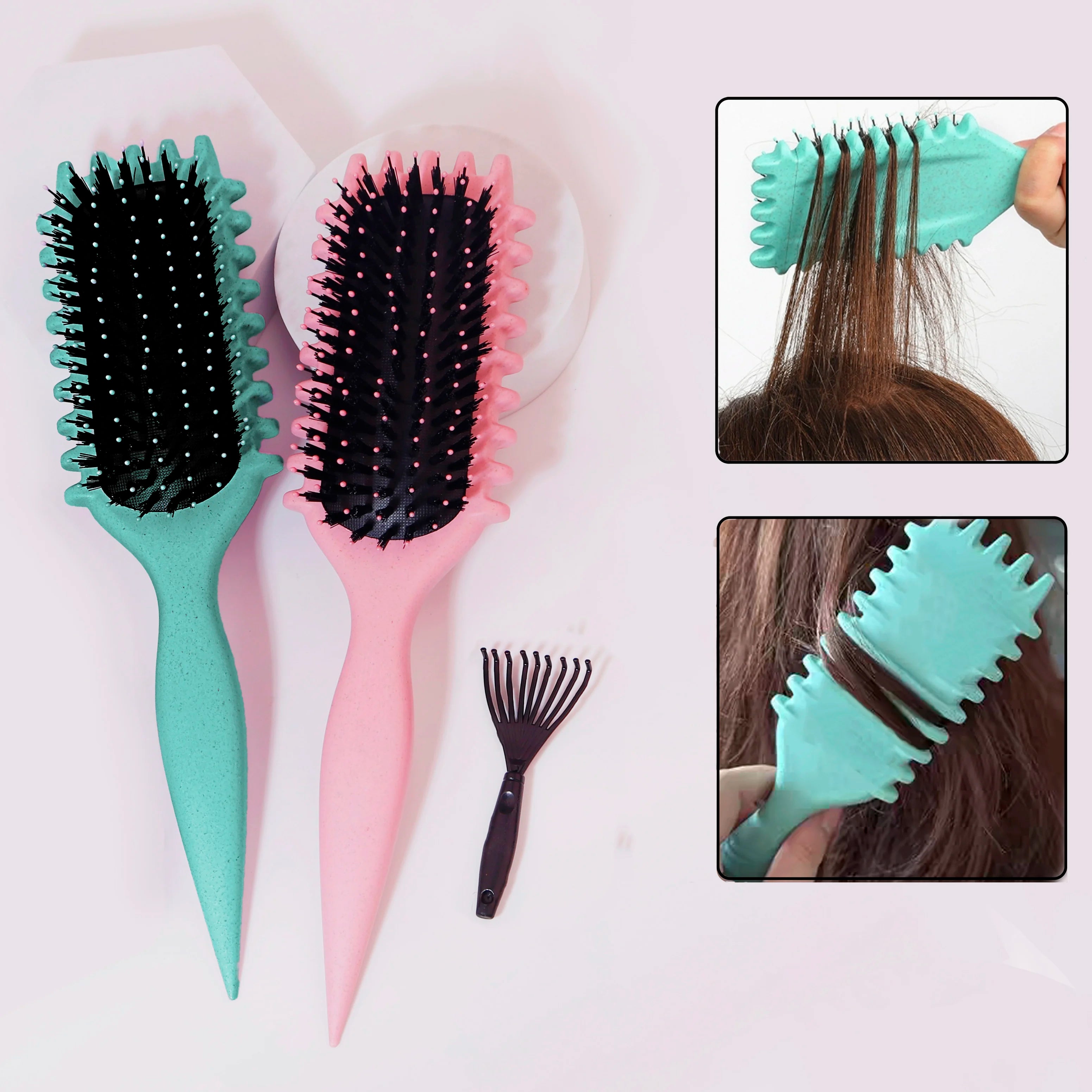 1PCS Curly Hair Definition Styling Brush Wrinkle Removal Hair Brush Entangled Wet Curly Hair Comb Styling Curly Hair Tool