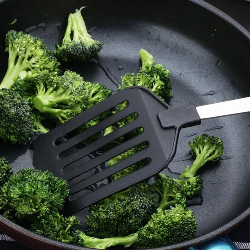 Stainless Steel Turners Kitchen Tools  Nylon Handle  Spatula  Fried Shovel Egg Fish Frying  Pan  Scoop  Spatula  Cooking  Tool